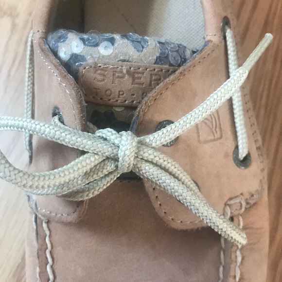 Sperry Top-sider Women’s 9M cheetah print sequins - Picture 2 of 7